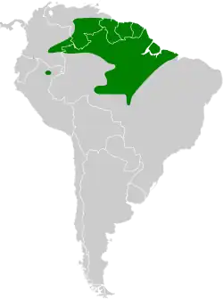 Distribución geográfica del picoplano cresticanela.