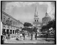 La Plaza de Armas circa 1890.
