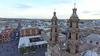 Conjunto histórico de la ciudad de Aguascalientes.
