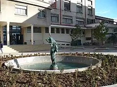 La fuente funcionando.