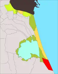 Localización de El Palmar respecto a los Poblados del Sur