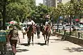 Antigua vestimenta de la policía turística, con estilo charro.