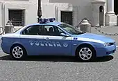 Alfa Romeo 156 de la Polizia di Stato en Roma.