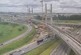 Puente de Línea 13 sobre la Autopista Ayrton Senna