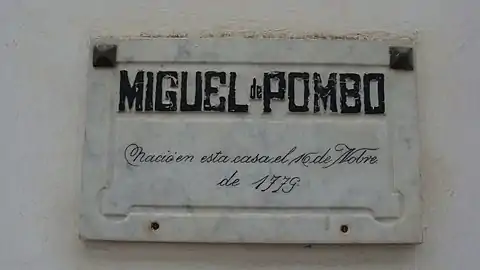 Casa natal de Miguel de Pombo