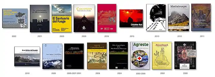 Portadas de los libros publicados por Arturo Montero como autor o coordinador.