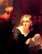 Portia and Shylock (1835).