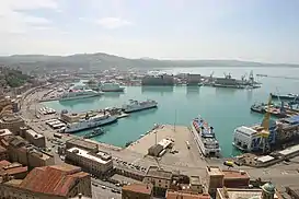 Puerto de Ancona, un puerto de pasajeros.