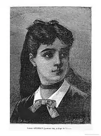 Retrato de Sophie Germain con 14 años