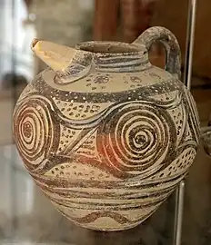 Pieza de cerámica del siglo XVII a. C.