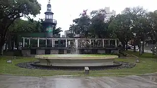 La plaza de España en Curitiba, Brasil construida en honor a la comunidad española en Curitiba.