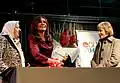 Visita de la presidenta Cristina Fernández de Kirchner, en la foto con Hebe de Bonafini y Teresa Parodi