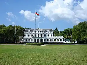 Palacio Presidencial de Surinam.