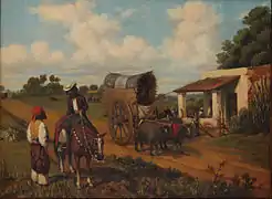 Un alto en la pulpería, ca. 1860