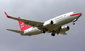 Boeing 737 con blended winglets