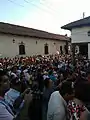 Procesión de San Benito de Palermo en la Iglesia de San Francisco, 2018.