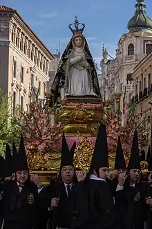 Virgen del Rosario en sus Misterios Dolorosos.