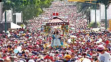 Procesión de la Divina Pastora, en Venezuela, la tercera procesión más grande del mundo.