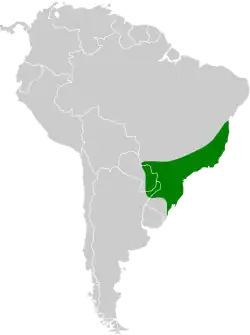 Distribución geográfica del pájaro-campana.