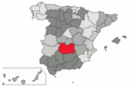 Situación de la provincia dentro de España