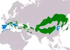 Distribución de Prunella collaris