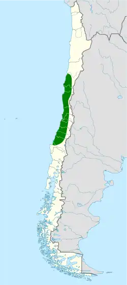 Distribución geográfica de la turca.