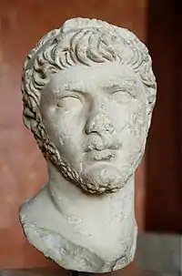 Ptolomeo de Mauritania, 30-40 a. C., busto en el museo del Louvre, Francia