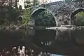 Puente Medieval de Fillaboa sobre el Río Tea en el Concello de Salvatierra de Miño