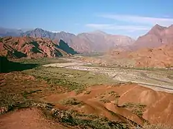 La Quebrada de las Conchas vista desde  Tres Cruces.