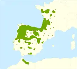 Mapa de distribución.