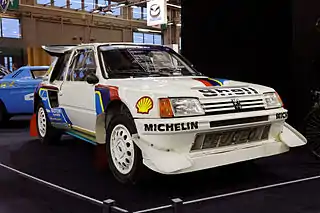 Peugeot 205 Turbo 16 competición.