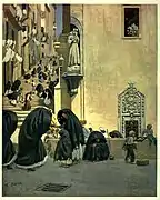 La iglesia en una ilustración de 1910