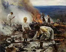 La quema de la maleza (Bajo el yugo de 1893)
