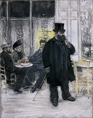 Bohemios en el café. (1886)