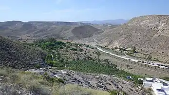 Rambla del Plomo, antes de la llegada a la Cala.