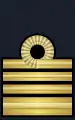 Galones de capitán de navío de la Marina Militar de Italia.
