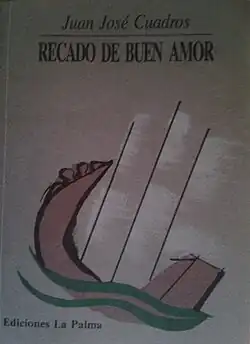 Portada del libro Recado de buen amor (1986) Premio de poesía Antonio Camuñas 1983