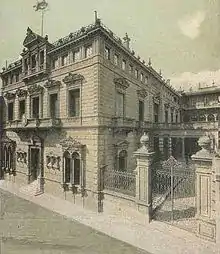 El Rectorado de la UBA hacia 1900, en su sede actual de la calle Viamonte 430 y 444.