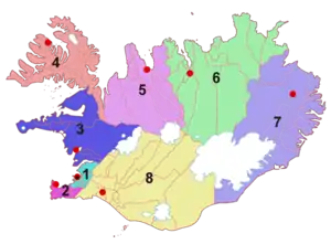 Regiones de Islandia
