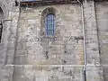 Listado de caídos inscrito en una iglesia de Reinosa, Cantabria.