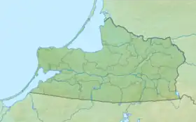 Río Pregolia ubicada en Óblast de Kaliningrado