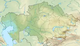 Lago Tengiz ubicada en Kazajistán