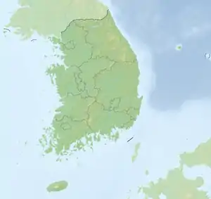 Hantan ubicada en Corea del Sur