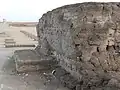 Los restos del templo en Amarna