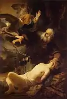 El sacrificio de Isaac (Rembrandt), 1635.