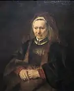 Rembrandt, Retrato de anciana