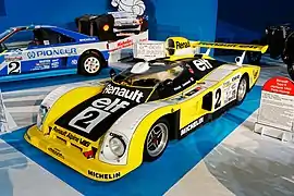 El Alpine A442B n.º2 de Jean-Pierre Jaussaud y Didier Pironi, ganadores de las 24 Horas de Le Mans de 1978.