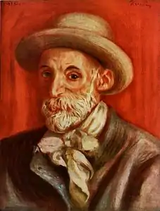 Renoir:  Autorretrato, (1910).