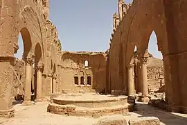 Resafa-Sergiopolis, nave con la exedra