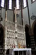 El retablo de mármol del altar mayor de Pierpaolo y Jacobello dalle Masegne